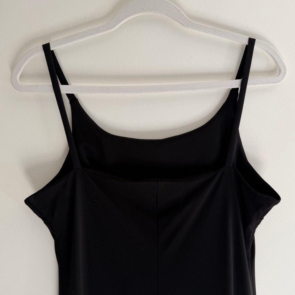 Vintage 90s Y2K Merona Black Sleeveless Maxi Dress, Made in USA, Women's Medium - Picture 5 of 7